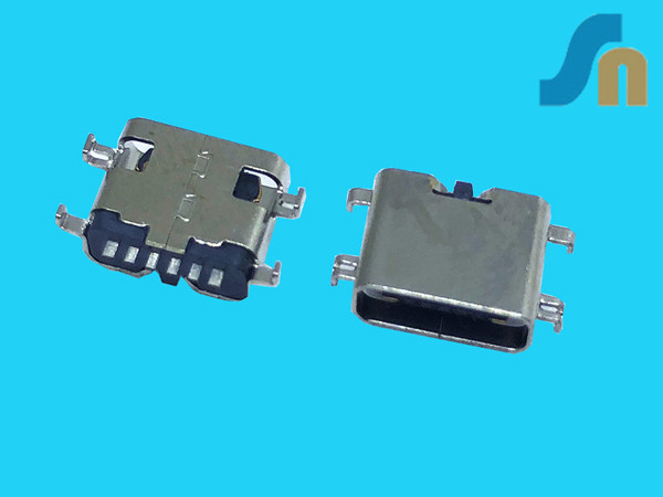 TYPE-C  6P  沉板  0.8  1.2  1.6  TYPE-C  6P母座  支持PD快充