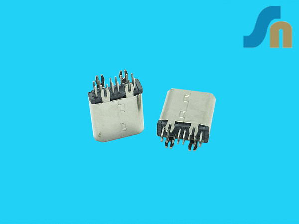 TYPE-C  母座  立式  14P  充电头数据转接