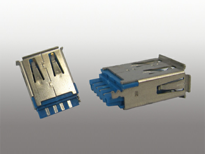 USB3.0  弯脚90度有卷边